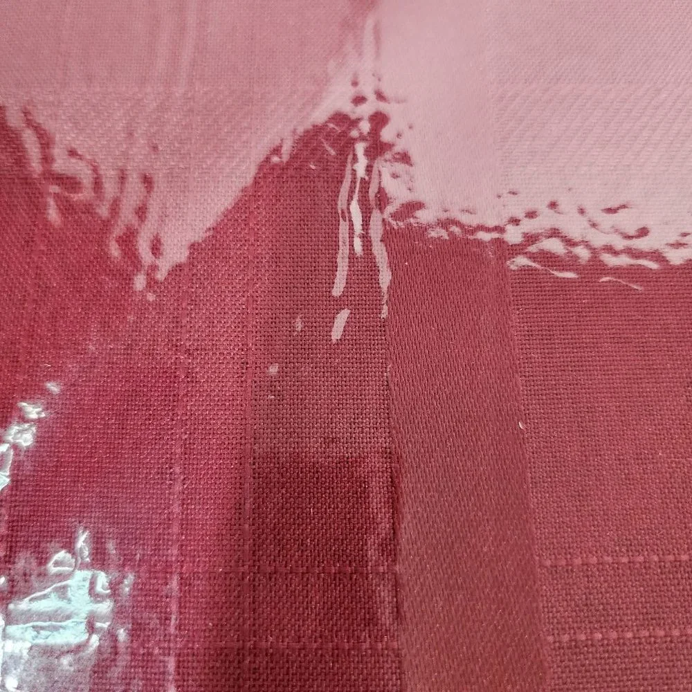 Set of 2 Burgundy 60x120 Oblong Fabric Decorative Tablecloths NWT